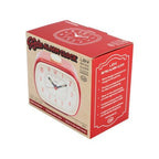 Leni Retro Alarm Clock – Red Vintage Style 9 x 11 x 6cm