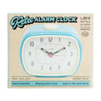 Leni Retro Alarm Clock – Smokey Blue Vintage Style 9 x 11 x 6cm