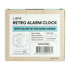 Leni Retro Alarm Clock – Smokey Blue Vintage Style 9 x 11 x 6cm
