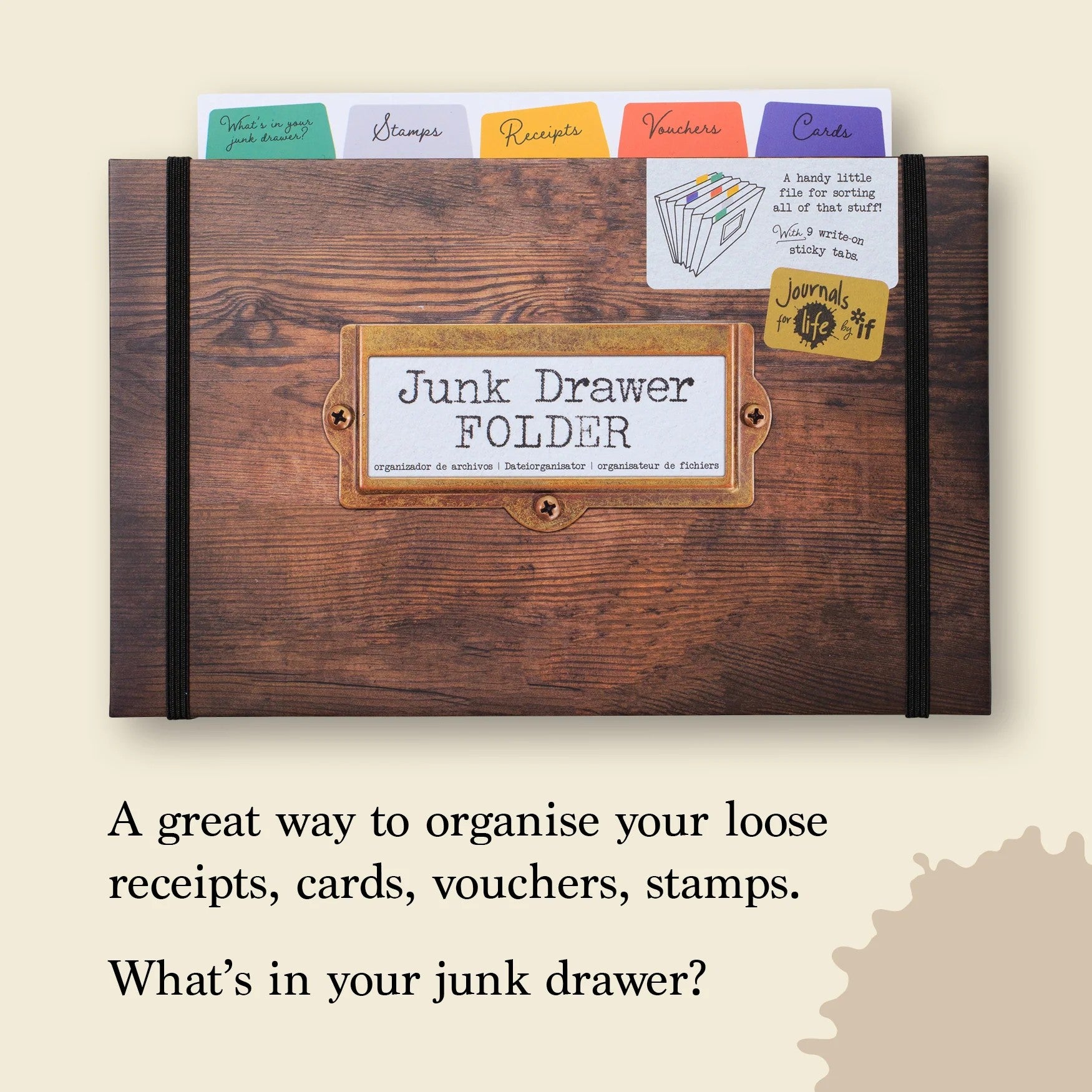 Journals for Life Junk Drawer Folder – Vintage Wooden Drawer Design