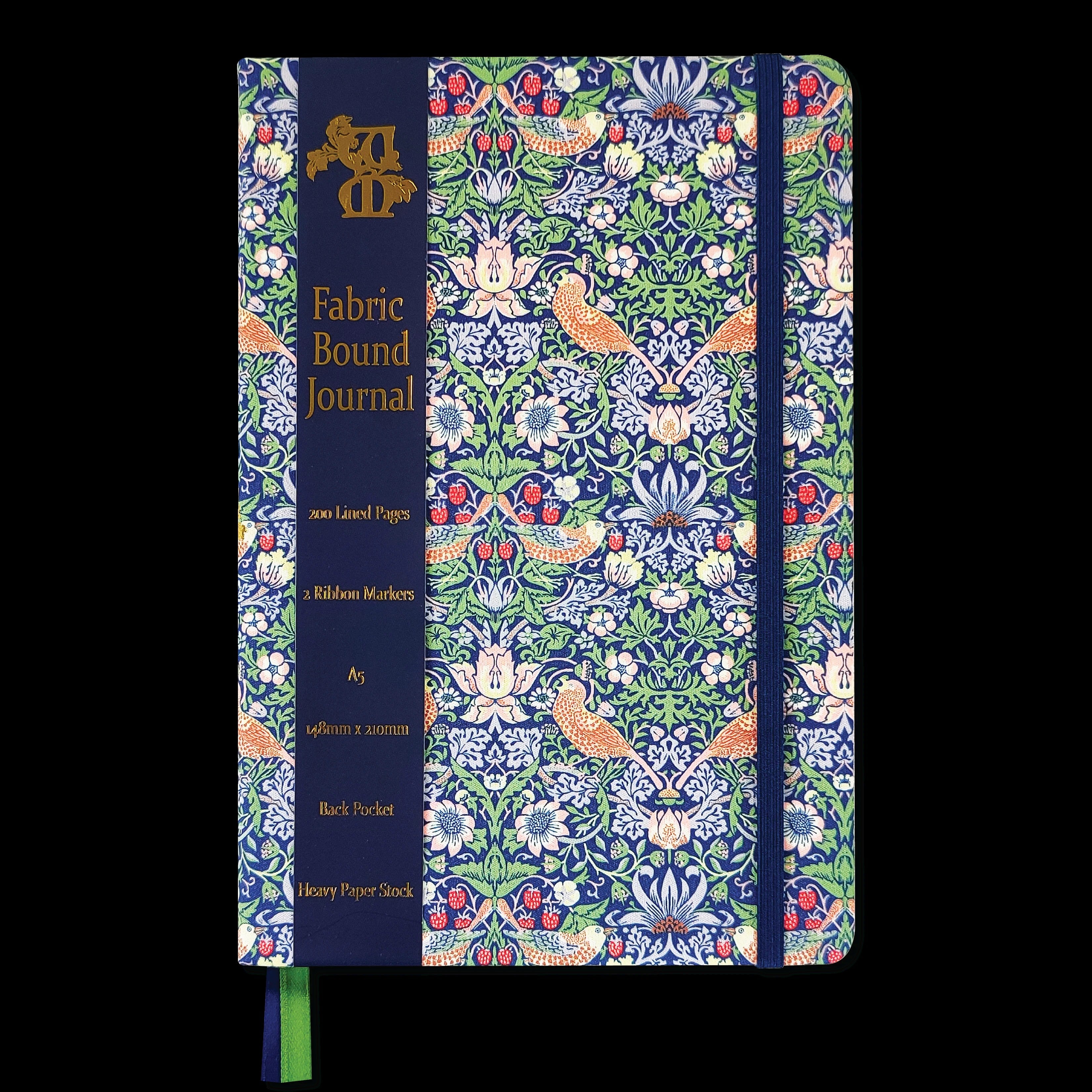 A5 Strawberry Thief Lined Journal – William Morris