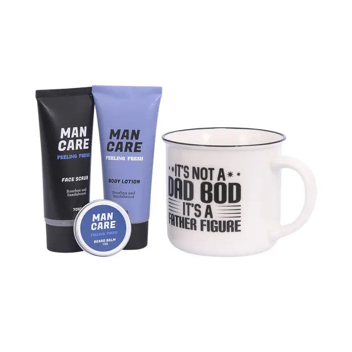 Father's Day Dad Bod Mug Gift Set | Grooming Gift for Dad