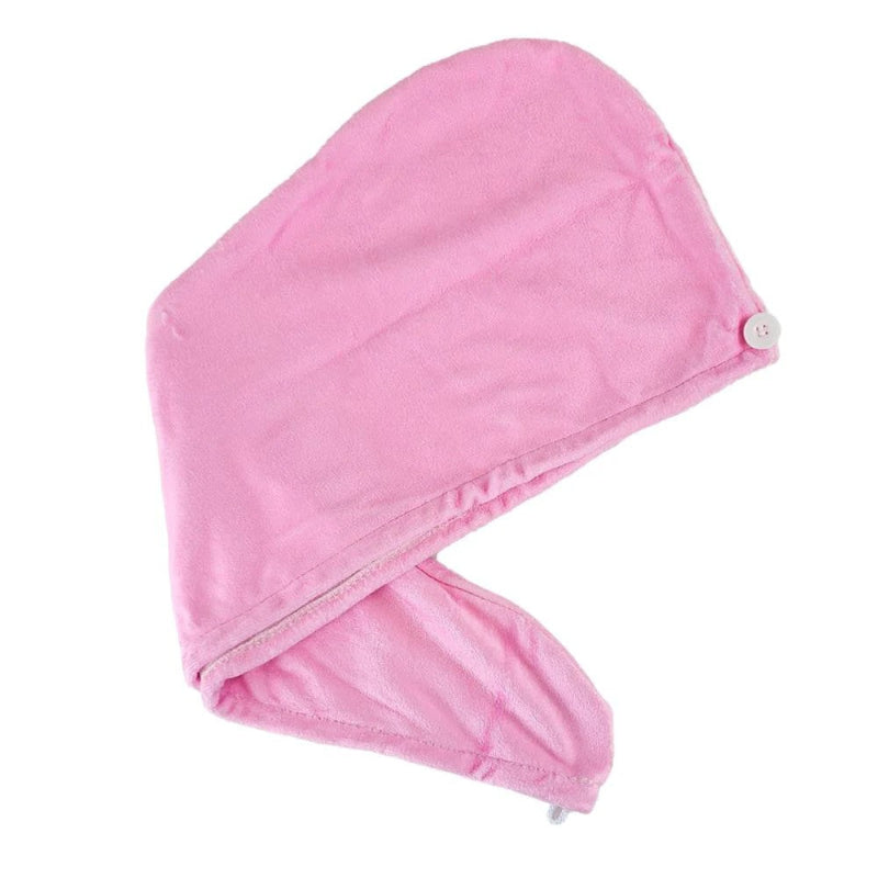 BLU-HEN Blush – Pink Microfiber Hair Wrap Towel