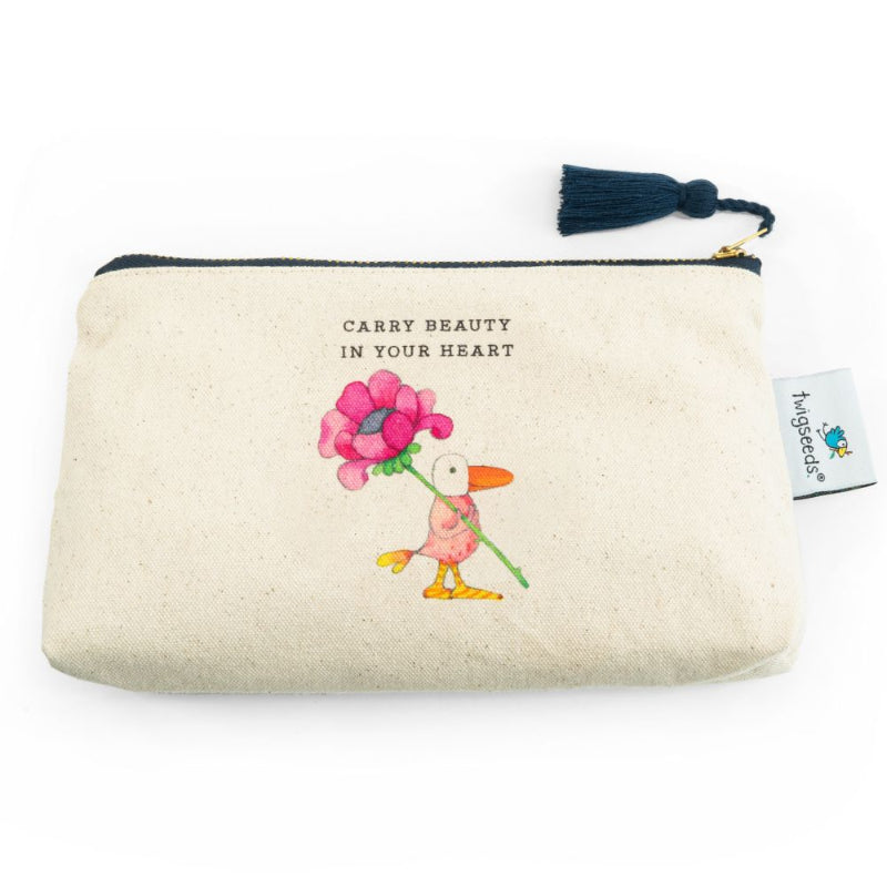 Twigseeds Accessory Pouch – “Beauty” (Kate Knapp Feathered Philosophers)