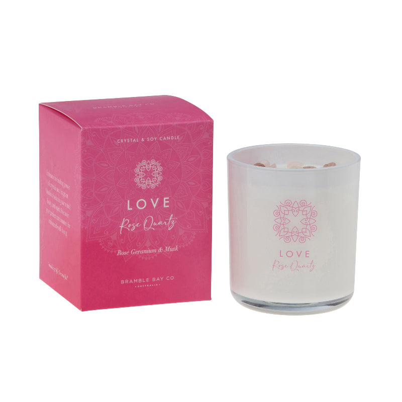 LOVE Crystal Boho Luxury Candle – 300 g