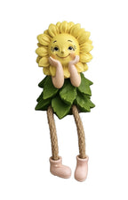 Sunflower Shelf Sitter – Resin Yellow Rock Home Decor
