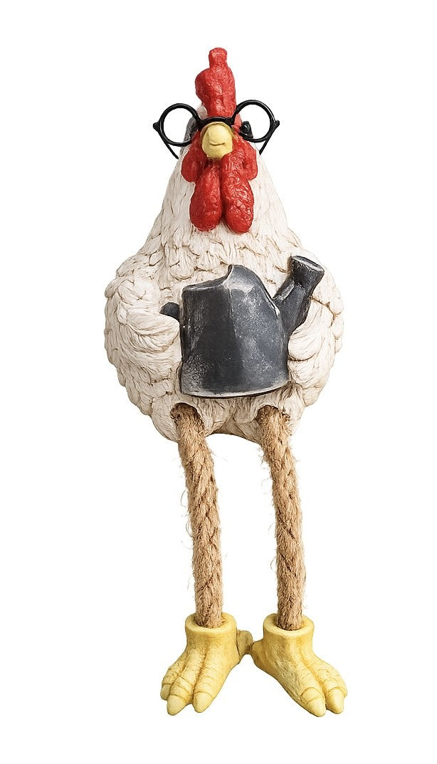 Rooster Shelf Sitter – Resin Yellow Rock Farmhouse Home Decor
