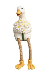 Duck Highlander Shelf Sitter – Resin Yellow Rock Farmhouse Decor