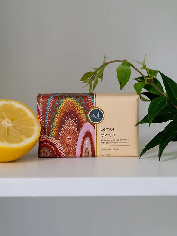 Aboriginal Lemon Myrtle Soap 200g – Australian Made