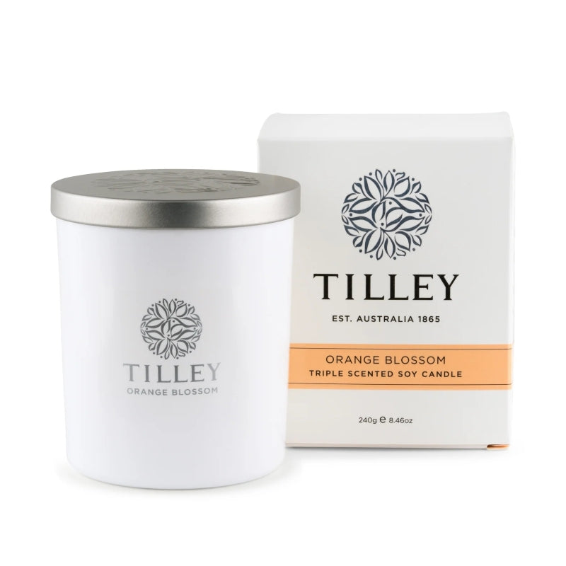 Tilley Orange Blossom Soy Candle – 45 Hour Burn | 240 g Australian Made