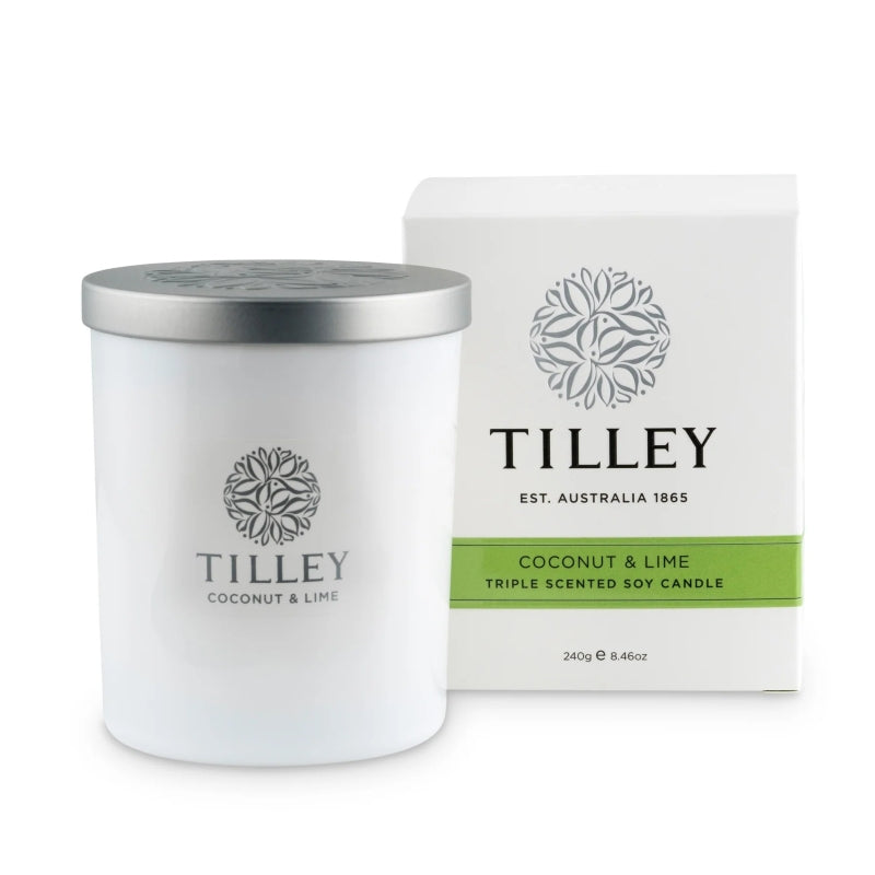 Tilley Coconut & Lime Soy Candle – 240 g / 45 Hour Burn