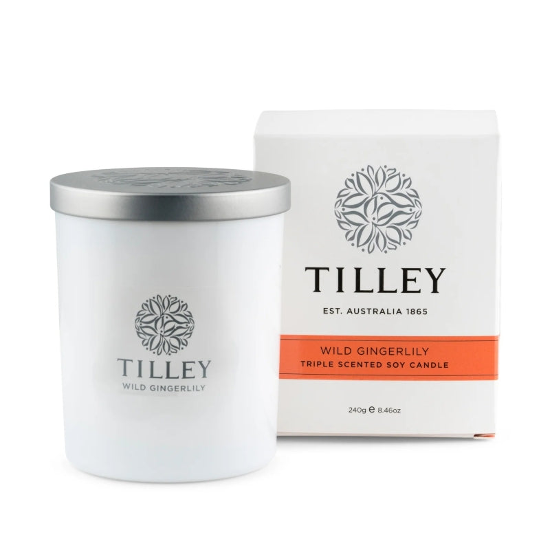 Wild Gingerlily Soy Candle – 240 g | Up to 45-Hour Burn