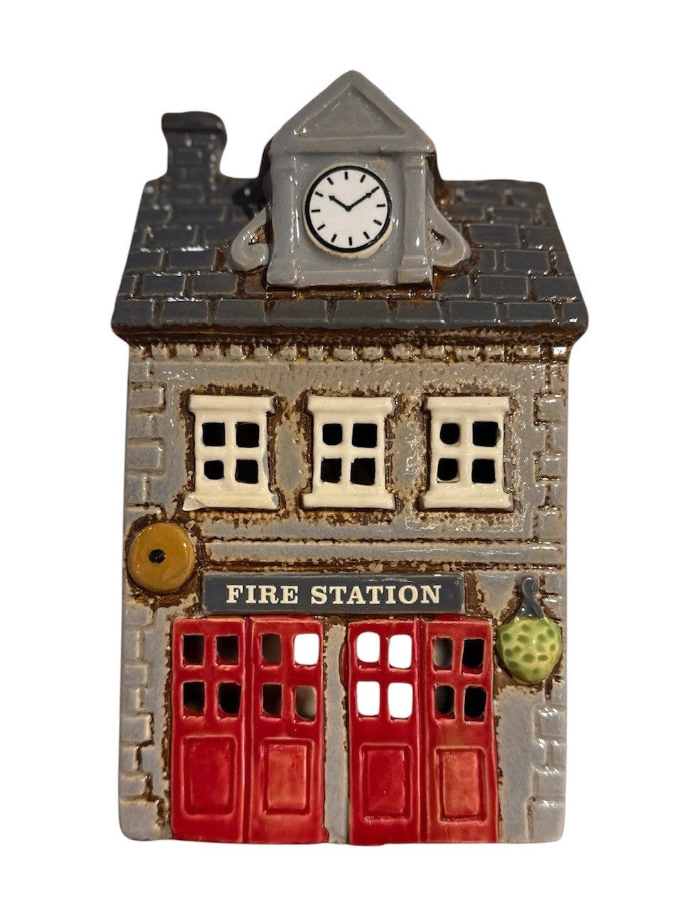 Fire Station Ceramic Tealight Holder