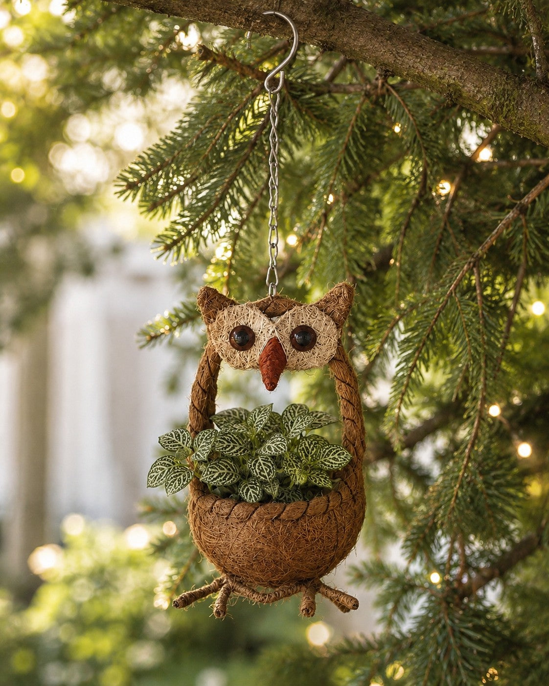 Hanging Owl Pot Holder – Coir Plant Holder
