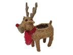 Reindeer Pot Holder – Coir Christmas Plant Holder