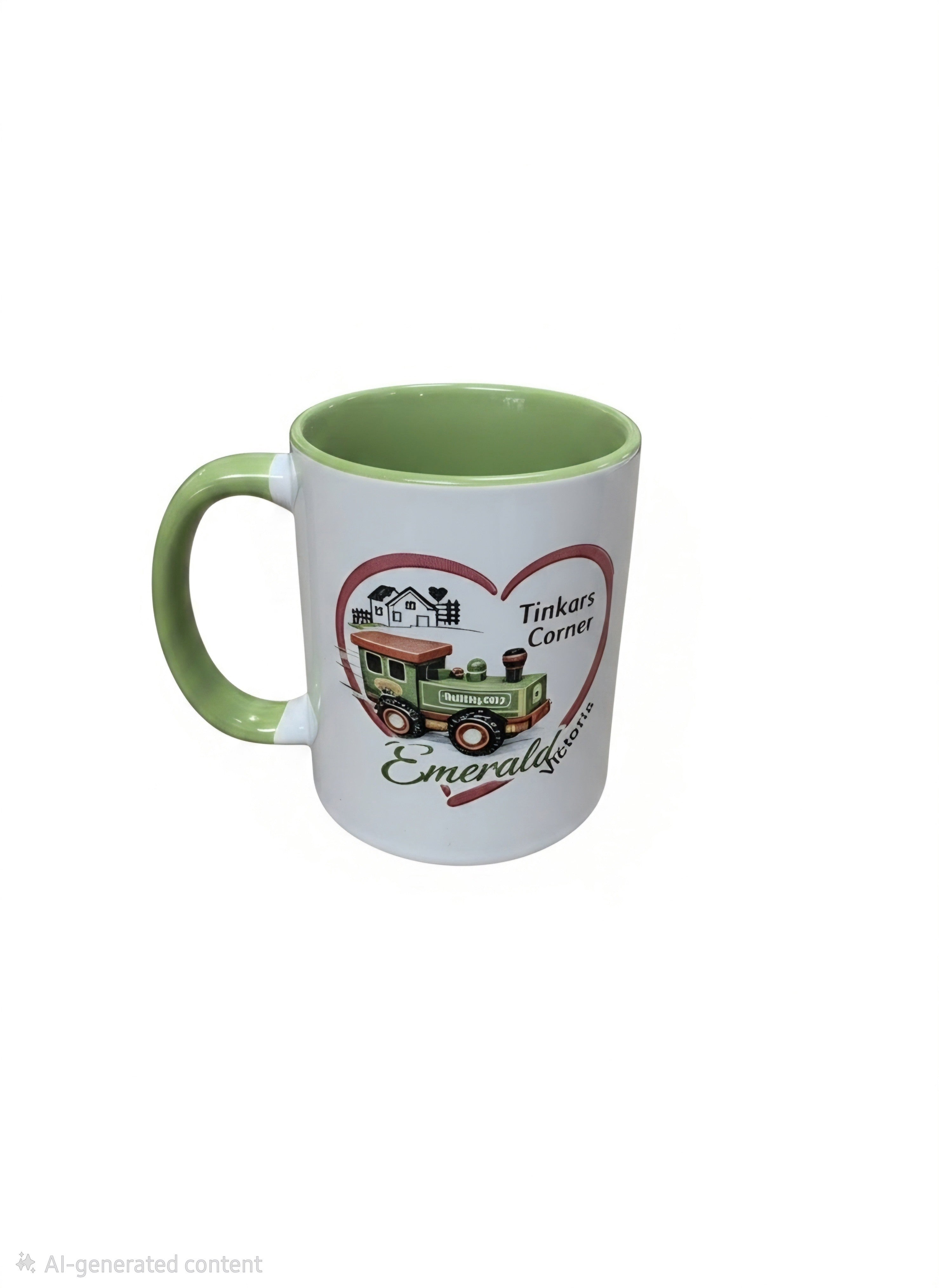 Tinkars Corner Green Mug | Emerald Victoria Puffing Billy Gift 325ml