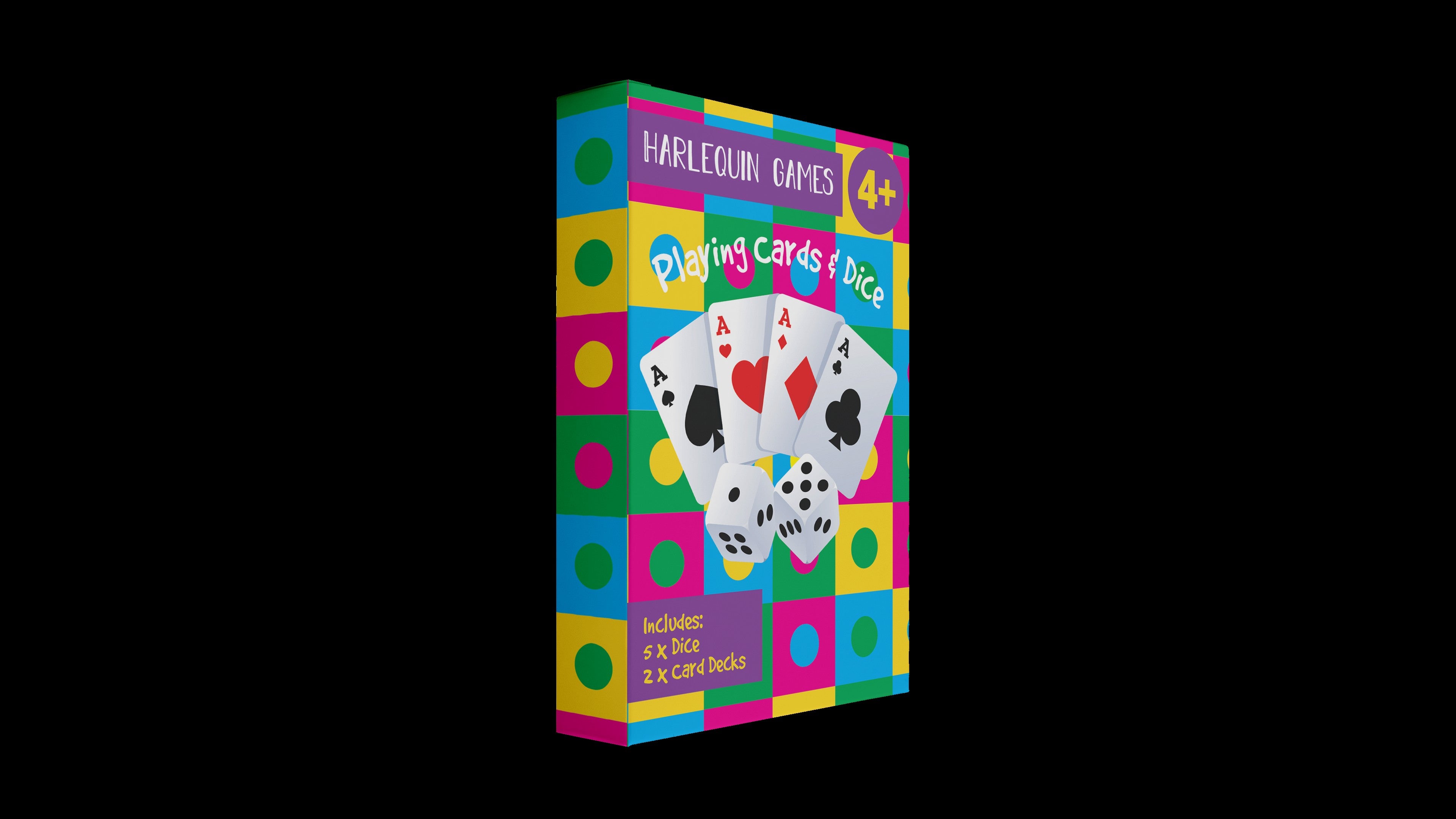 Harlequin Games Dice & Playing Cards Set
