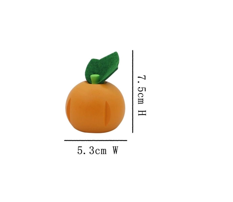 Solid Wood Pumpkin Toy – Natural Wooden Veggie for Pretend Play & Kitchen Sets