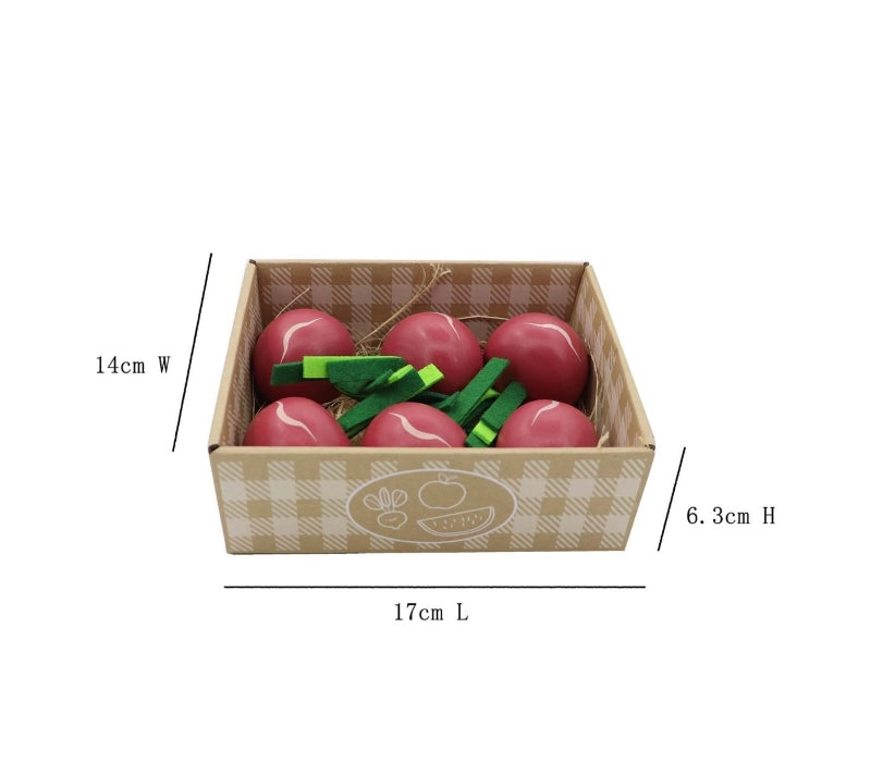 Wooden Beetroot Set – Pretend-Play Veggies for Kids