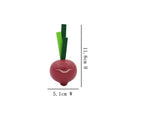 Wooden Beetroot Set – Pretend-Play Veggies for Kids