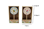 Wooden Bumble Bee & Butterfly Monkey Drum – Natural Wooden Musical Toy for Toddlers & Preschoolers