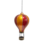 Hot Air Balloon Red & Yellow (Large) – Decorative Accent | Solar Lamp