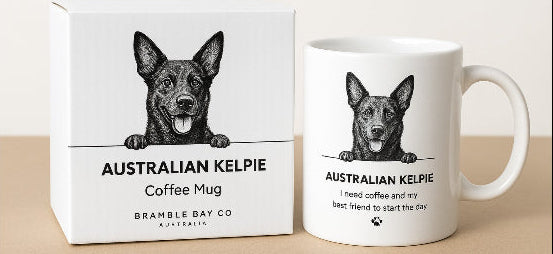 Australian Kelpie Ceramic Pet Mug