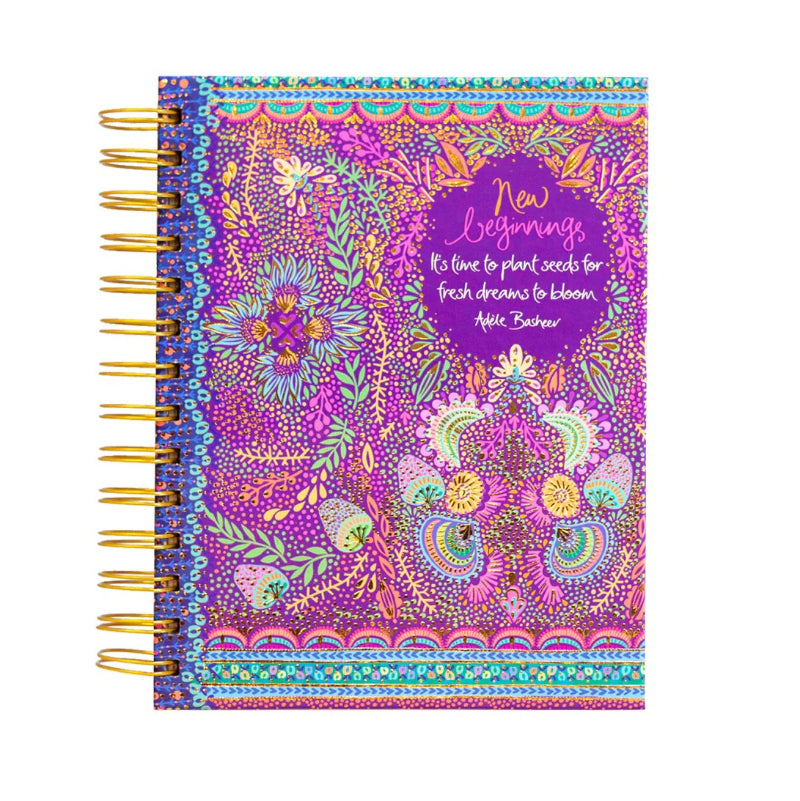 Intrinsic New Beginnings Spiral Notebook — “It’s Time to Plant Seeds for Fresh Dreams” Edition