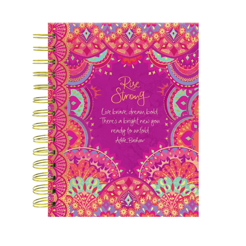 Intrinsic Rise Strong Spiral Notebook — “Live Brave, Dream Bold” Edition