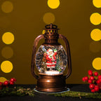 Snowing Petite Santa Oil Lantern – Christmas Decoration