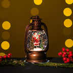 Snowing Petite Santa Oil Lantern – Christmas Decoration