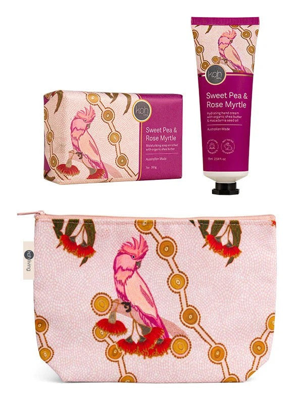 Aboriginal Sweet Pea & Rose Myrtle Hand & Body Gift Set