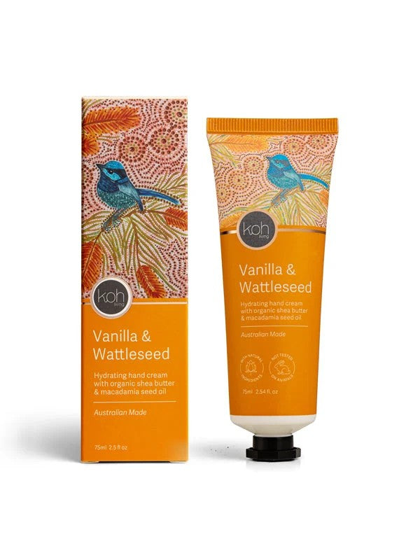 Aboriginal Vanilla & Wattleseed Hand Cream, 75ml