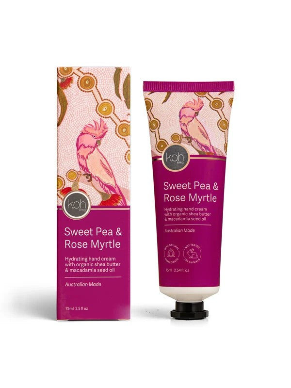 Aboriginal Sweet Pea & Rose Myrtle Hand Cream, 75ml