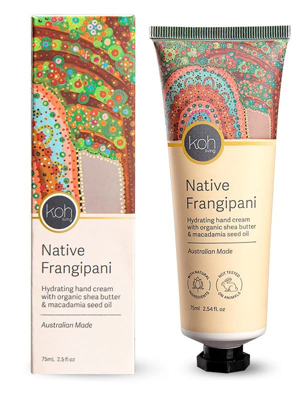 Aboriginal Native Frangipani Hand Cream, 75ml