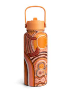 Aboriginal Journeys in the Sun Insulated Stainless Steel Water Bottle 1L