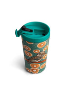 Aboriginal Kookaburra Insulated Stainless Steel Travel Mug, 350ml