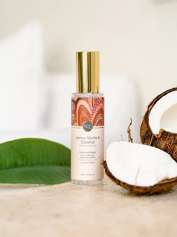 Aboriginal Lemon Myrtle & Coconut Body Mist, 100ml