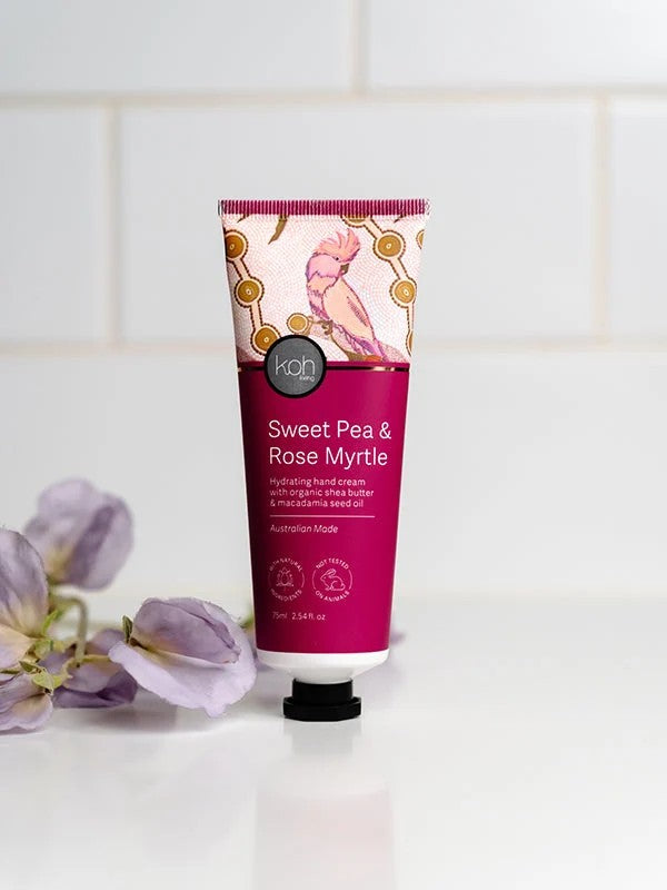 Aboriginal Sweet Pea & Rose Myrtle Hand Cream, 75ml