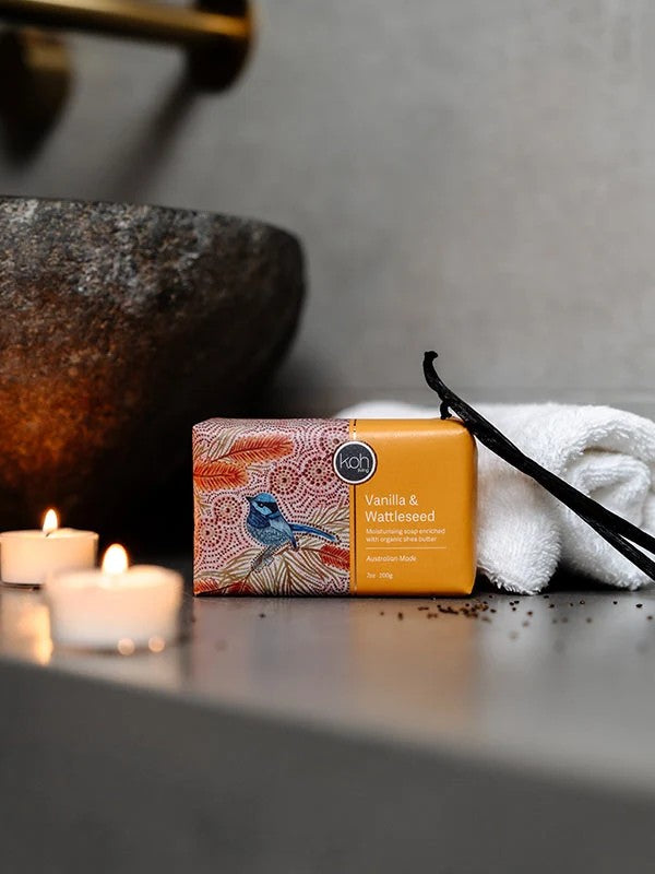 Aboriginal Vanilla & Wattleseed Soap 200g – Australian Made