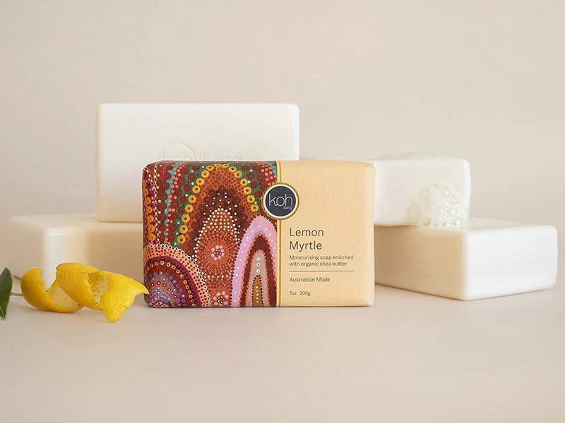 Aboriginal Lemon Myrtle Soap 200g – Australian Made