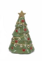 15cm Christmas Tree Ceramic Tealight Holder smnall