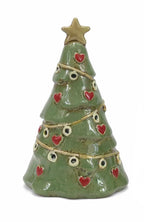 21cm Christmas Tree Ceramic Tealight Holder Large