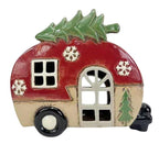 Christmas Caravan Ceramic Tealight Holder