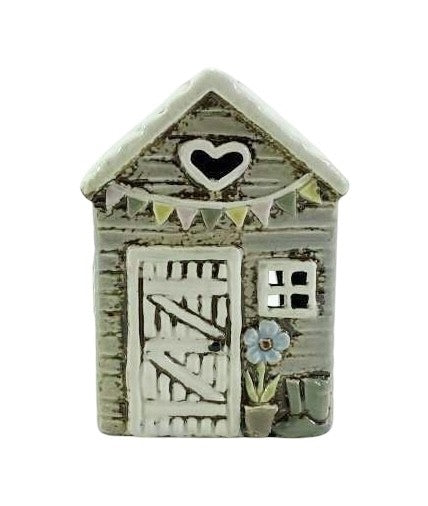 Garden Shed Tealight Holder – Ceramic Home Decor