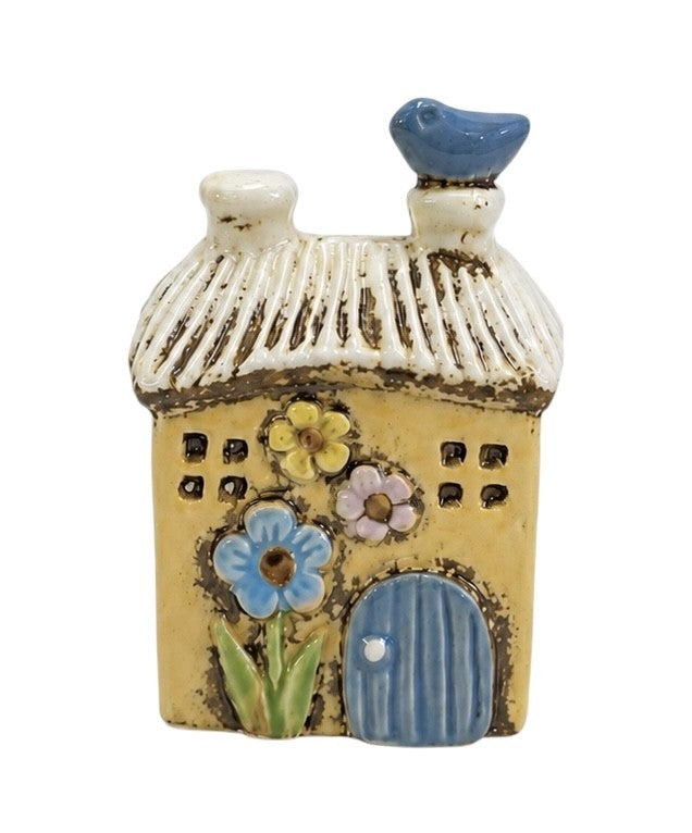 Little Yellow Bird House – Ceramic Home Decor
