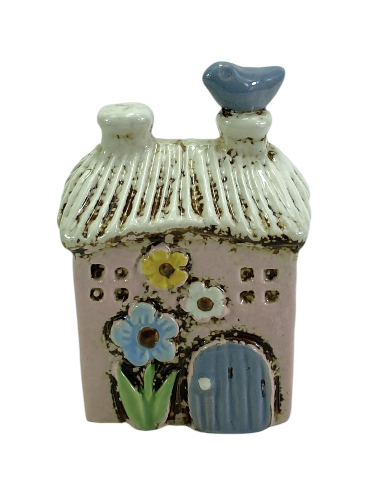 Little Pink Bird House – Ceramic Home Decor