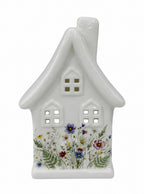 Wildflowers Tealight Holder – Ceramic Yellow Rock Home Decor