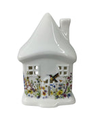 Hummingbird Tealight Holder – Ceramic Yellow Rock Home Decor
