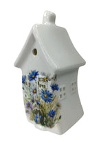 Blue Daisy Tealight Holder – Ceramic Yellow Rock Home Decor